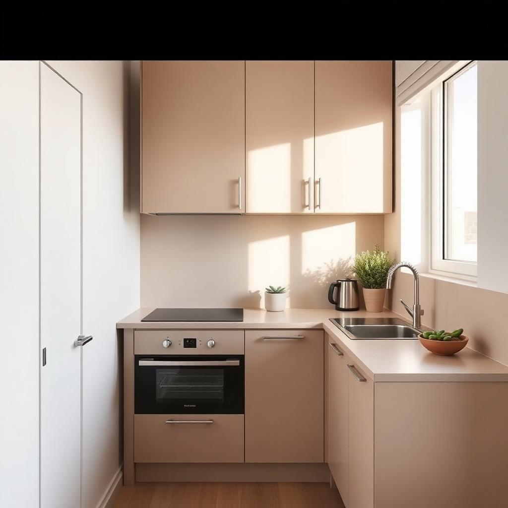 Compacte moderne keuken